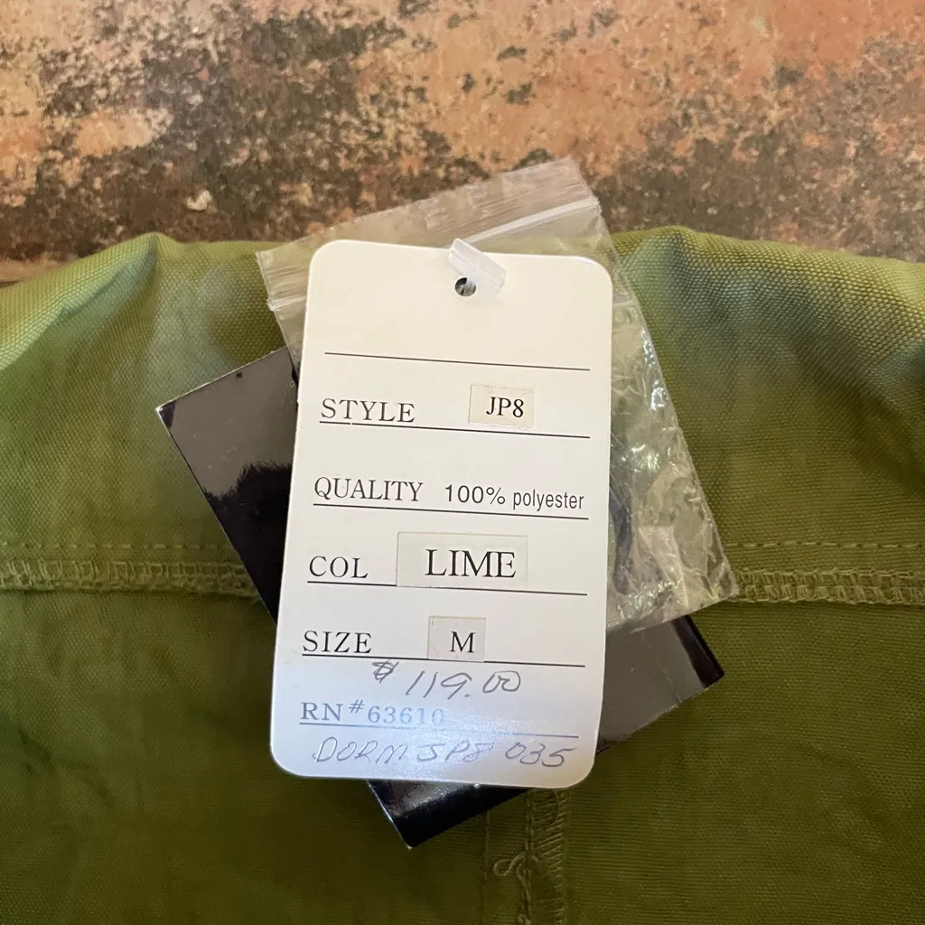 Green Peplum Button Up Jacket Collar Jacket Size M Size M - Image 7