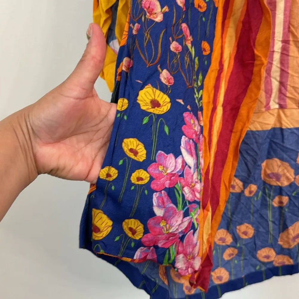 Free people all tous Colorful Striped Floral Kimono - Image 8