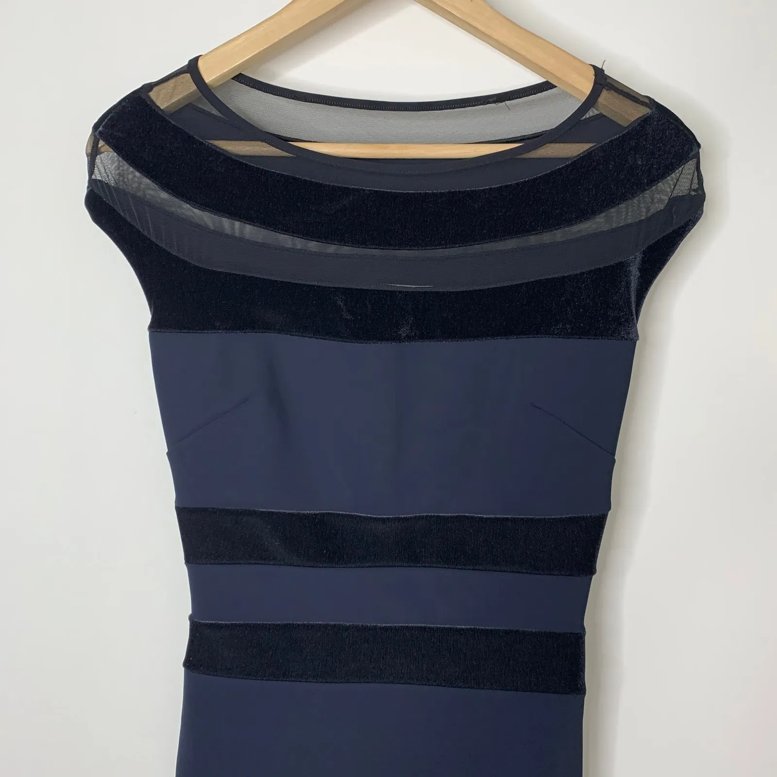 Chiara Boni La Petite Robe Bateau Neckline Midi Length Dress Womens Size 38 - Image 3