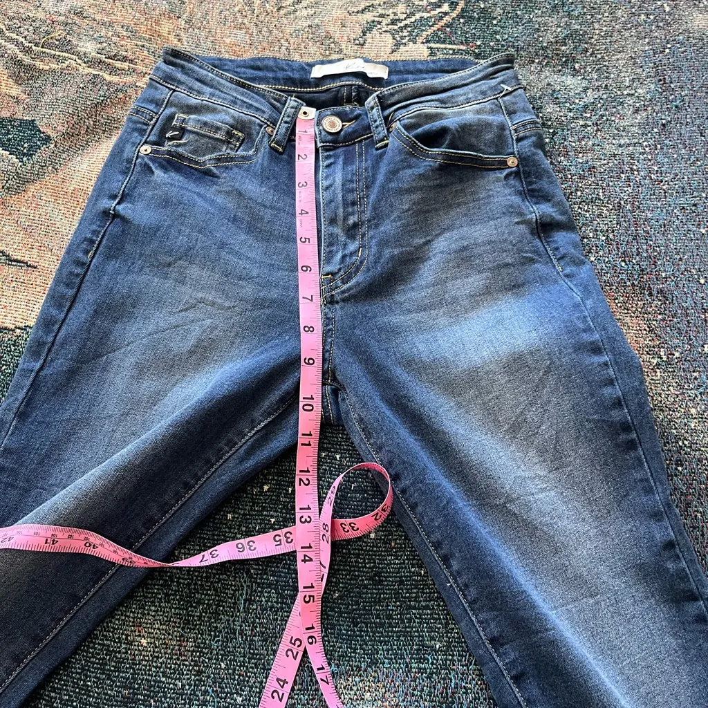 KanCan Skinny Jeans Mid Rise Dark Indigo Wash Women’s Size 3/25 Stretch Denim - Image 12