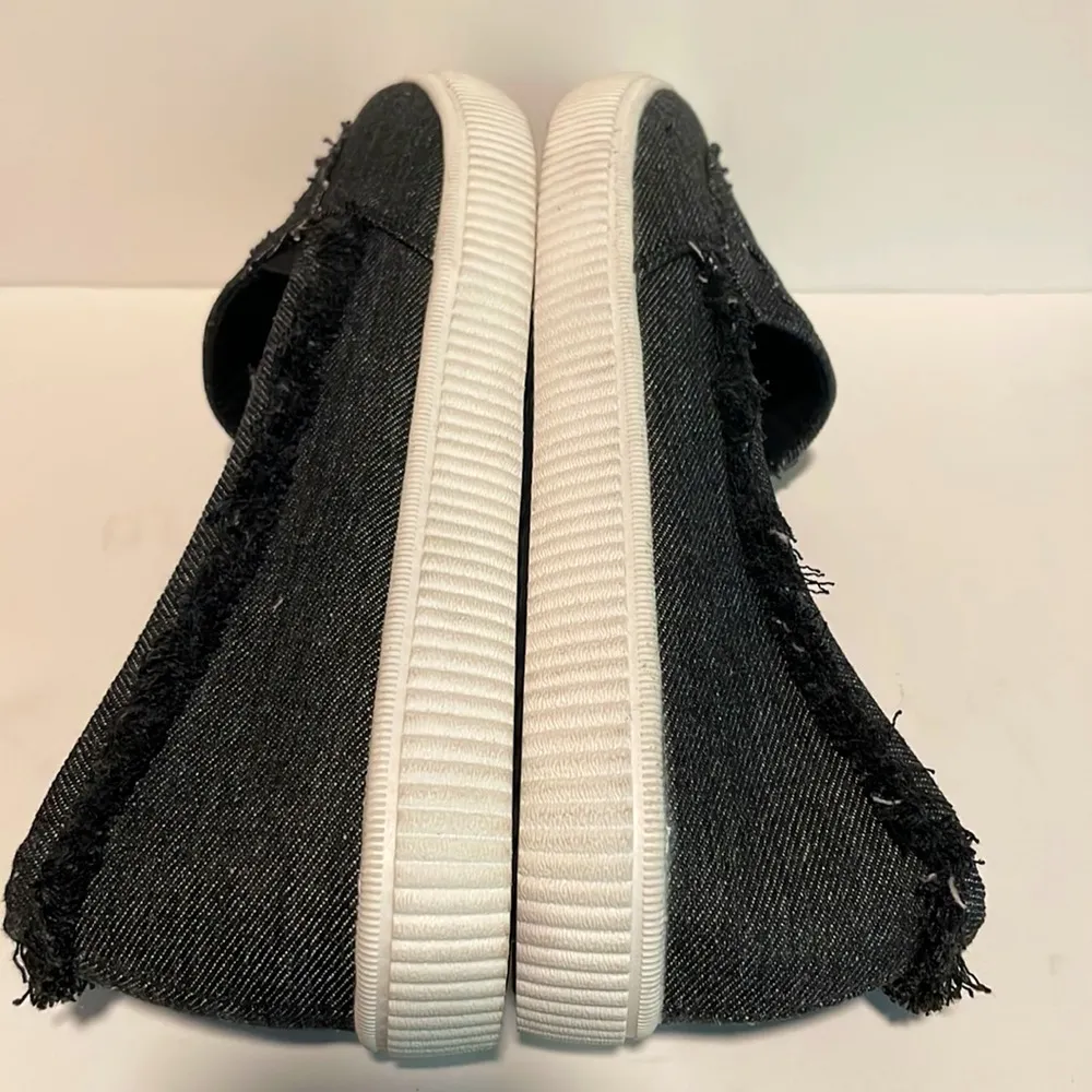 Comfortview- The Athletic Analia Slip On Shoes- Denim Fabric Upper- Size 12WW - Image 6