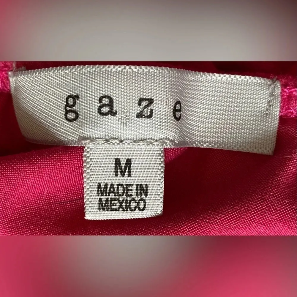 Gaze | Bright Pink Halter Tank Crop Top | Medium - Image 4