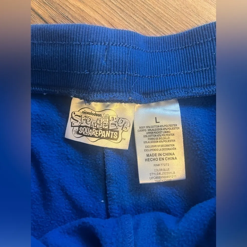 SpongeBob SquarePants And Friends ( Being Kind ) Sz L , sweatpants Blue Size L - Image 6