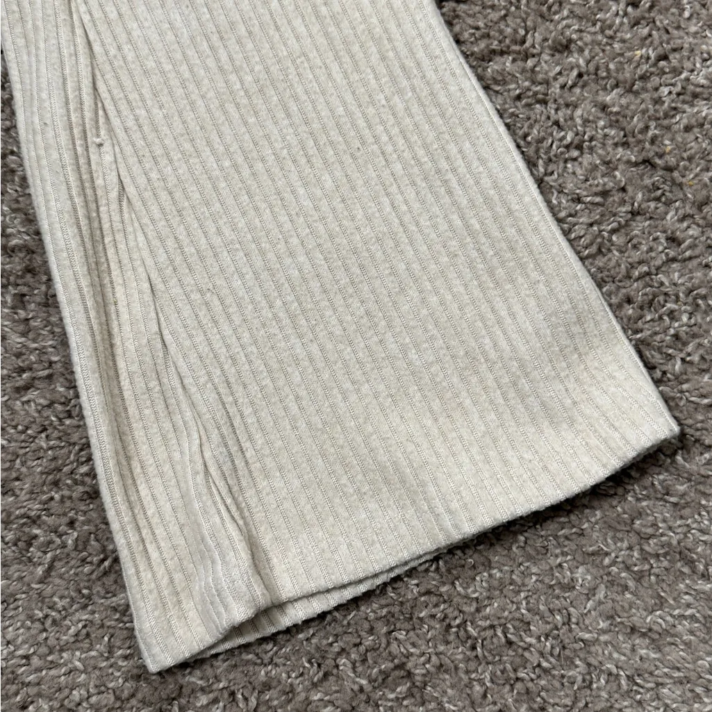 Zara Beige Ribbed Knit Pants - Image 3