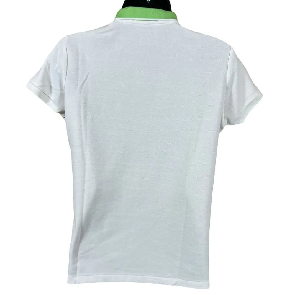Ralph Lauren  Golf Polo White & Lime Green - Image 9