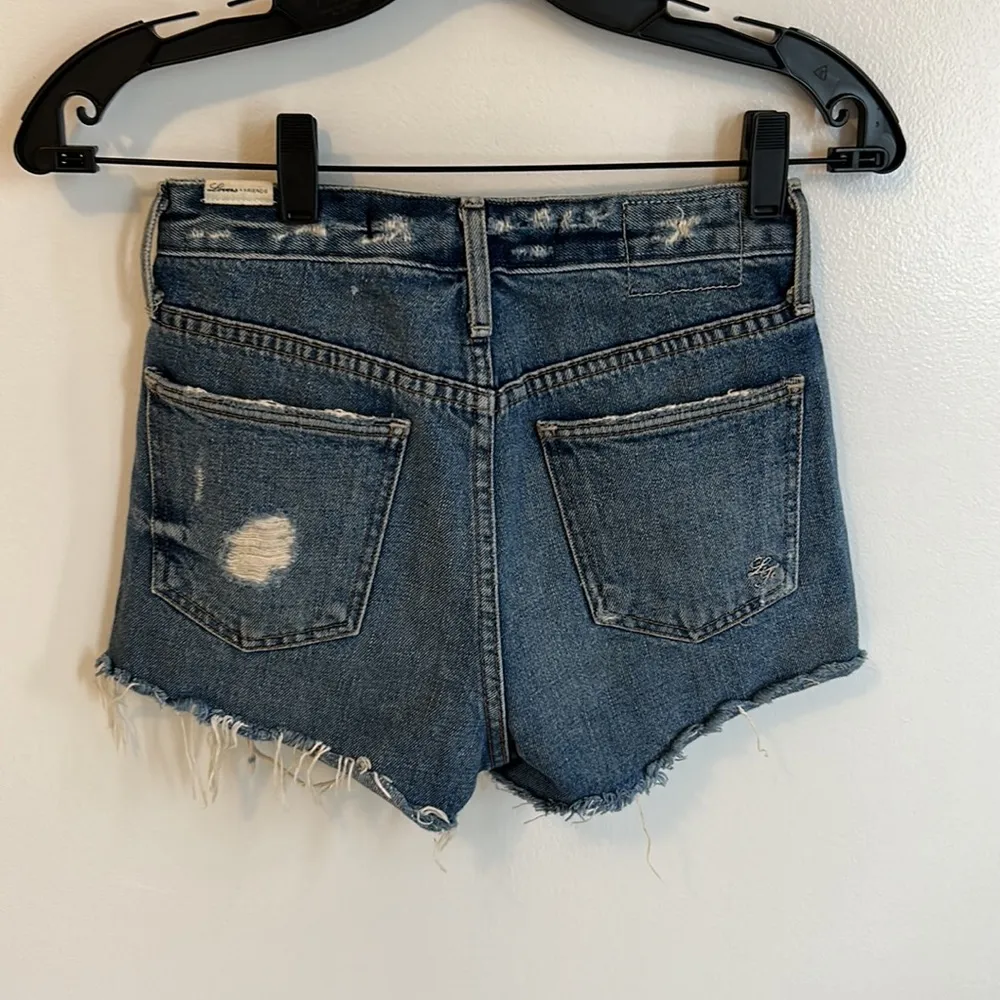 Lovers + Friends Jack High Rise Distressed Denim Shorts - Image 2