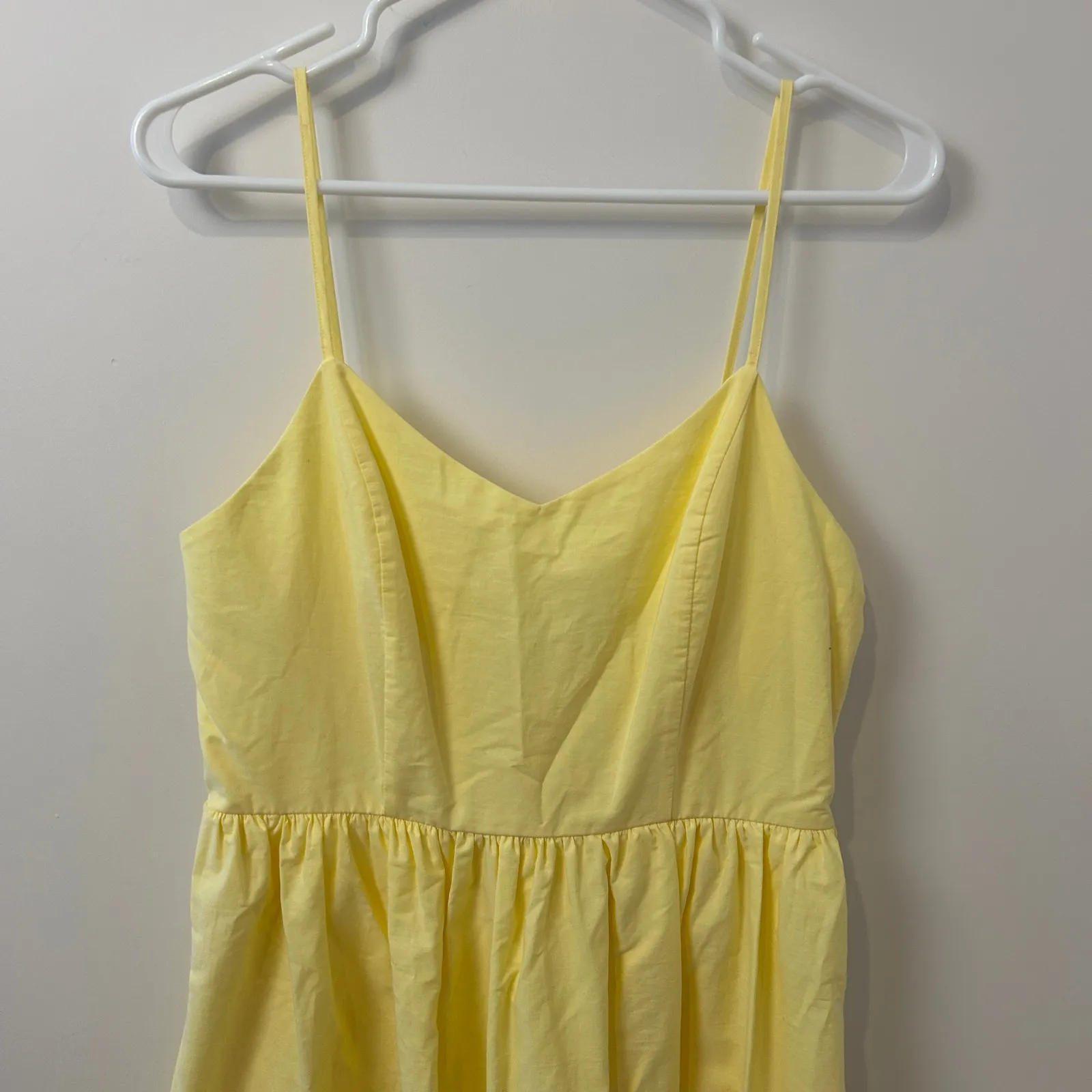 Calypso St Barth Butter Yellow Cotton Midi Dress Eyelet Boho Resort Feminine - Image 6