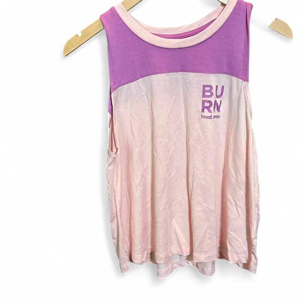 💪 Burn Boot Camp Colorblock Tank – Purple & Pink | Size L 💕 Size L - Image 5
