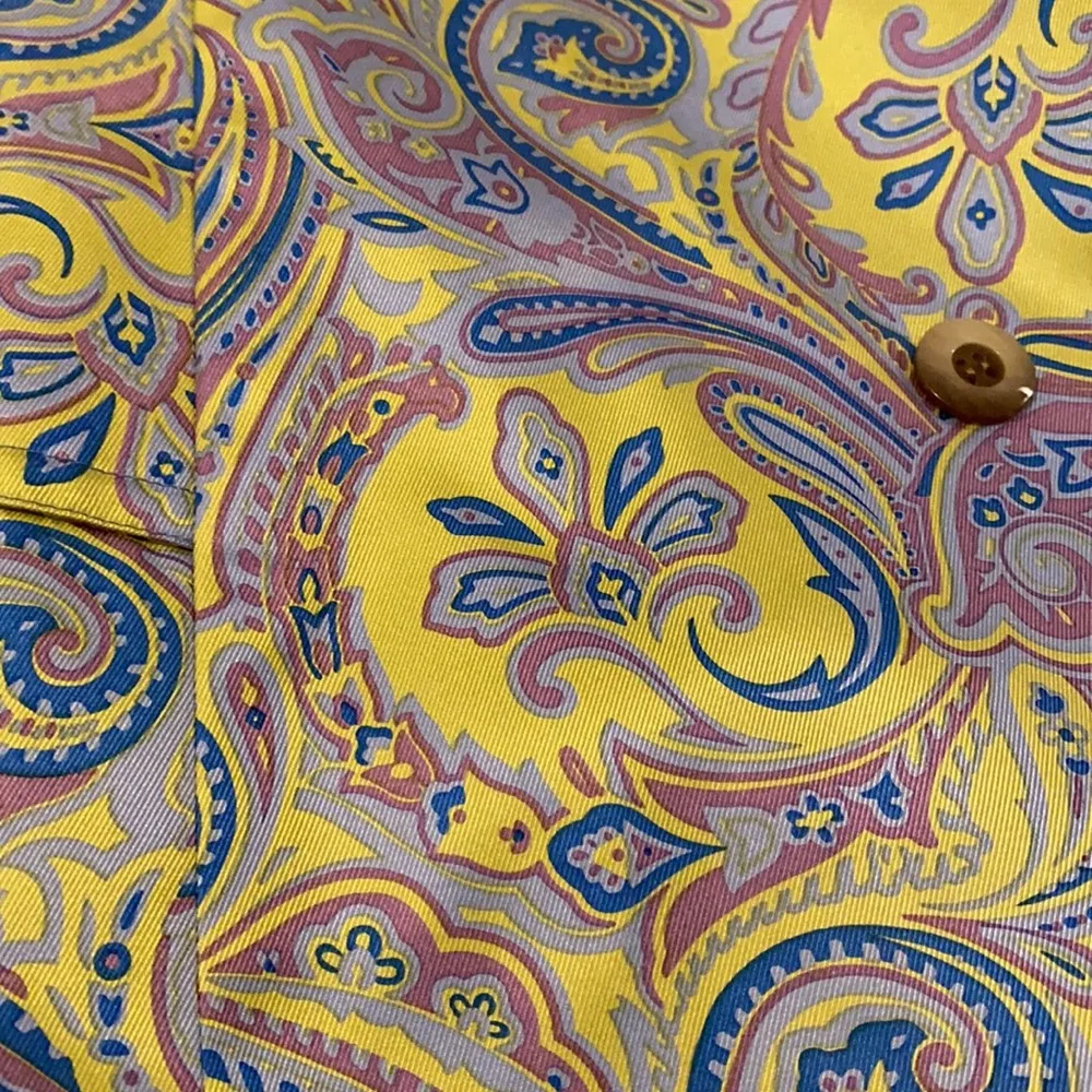 J. McLaughlin Silk Paisley Print Trench Coat - Image 11