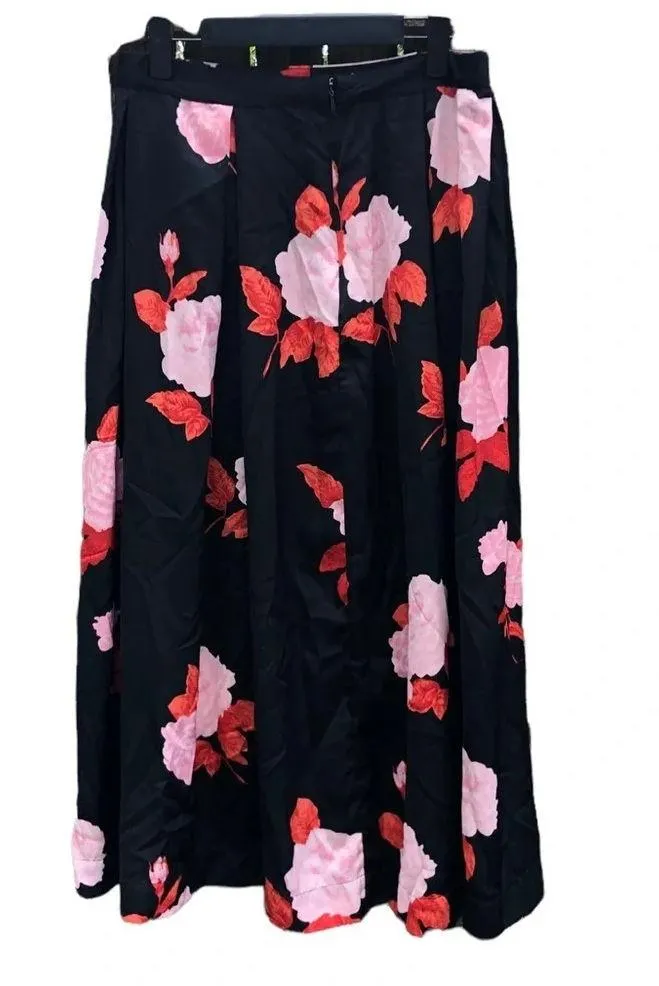 WHO WHAT WEAR FLORAL MIDI SKIRT - Image 2
