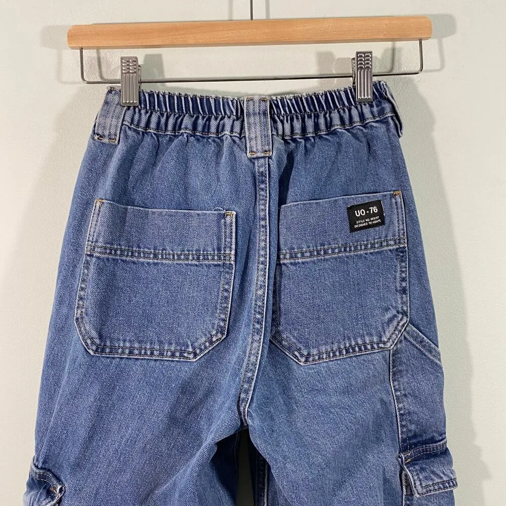 BDG Urban Outfitters Women's Blue Denim Cargo Skater Jeans Size W25/L32 - Image 3