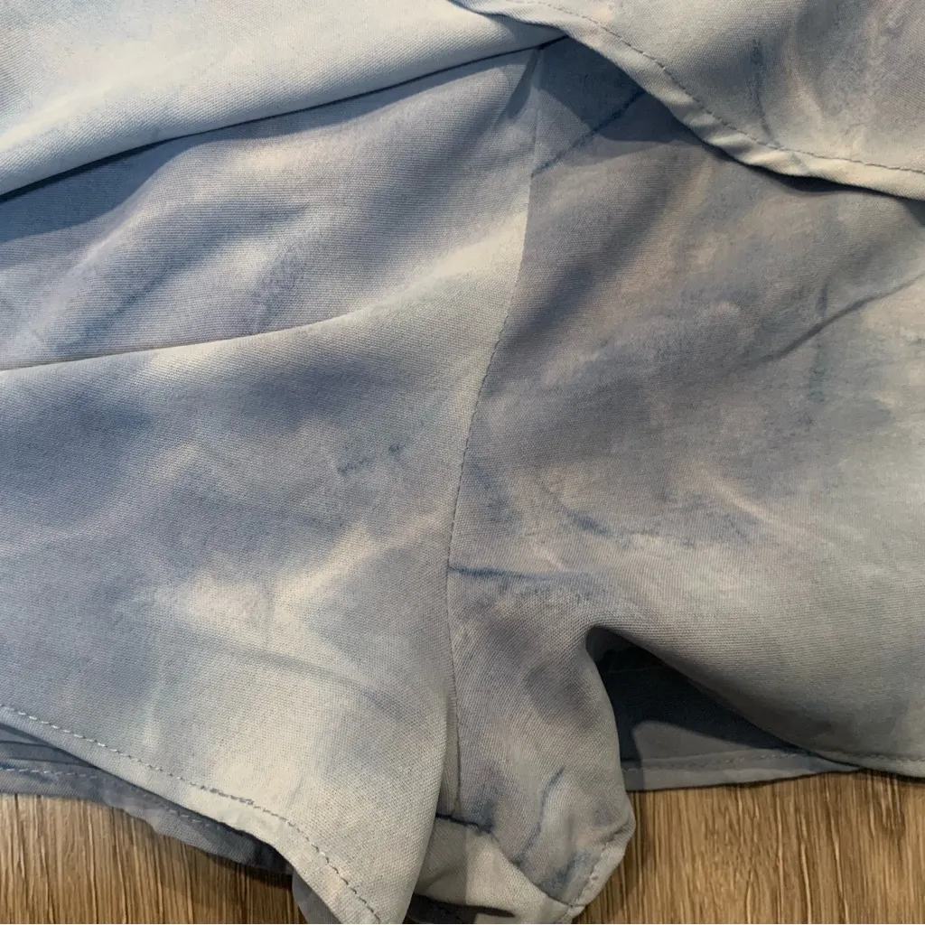 • Altar'd State long sleeve romper blue tie dye xsmall - Image 3