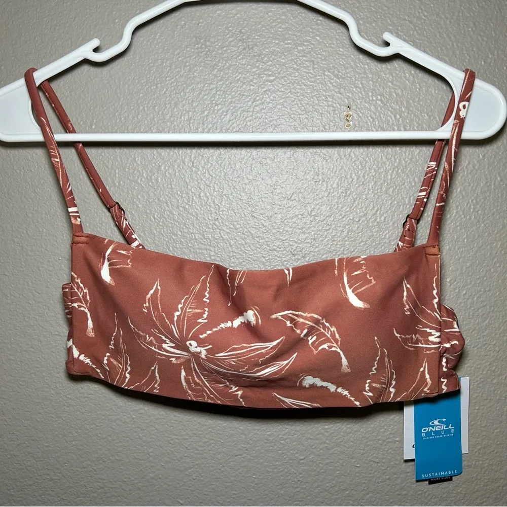 O’Neill Driftaway Kyra Rustic Brown Bikini Swim Top size medium - Image 4