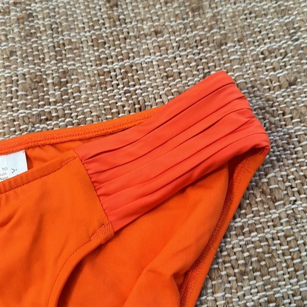 Seafolly Solid Pleated Hipster Bikini Bottom Size US 4 - Image 2