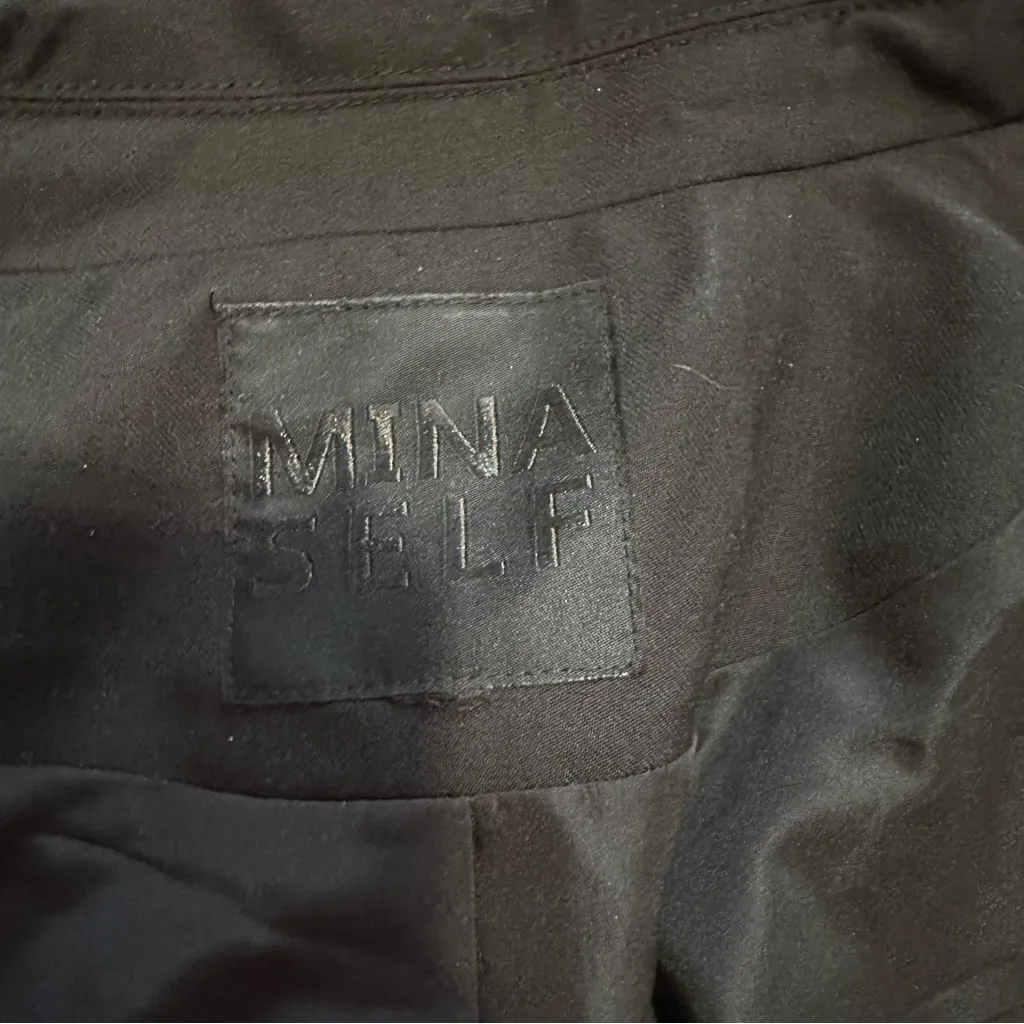 Mina Self Black Sleeveless Vest Plain Classic Elegant 0XXL Women Business Office - Image 2