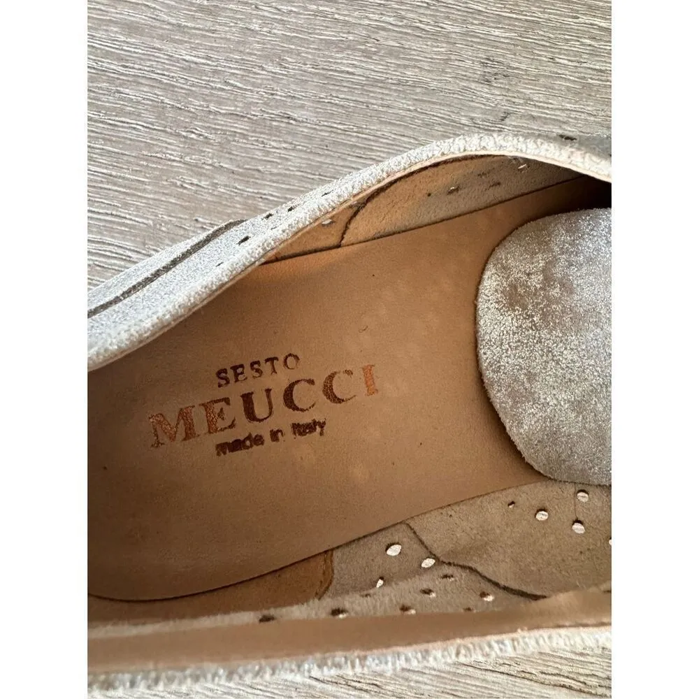 Sesto Meucci Dirce Oxford, Size 9 Gold - Image 8