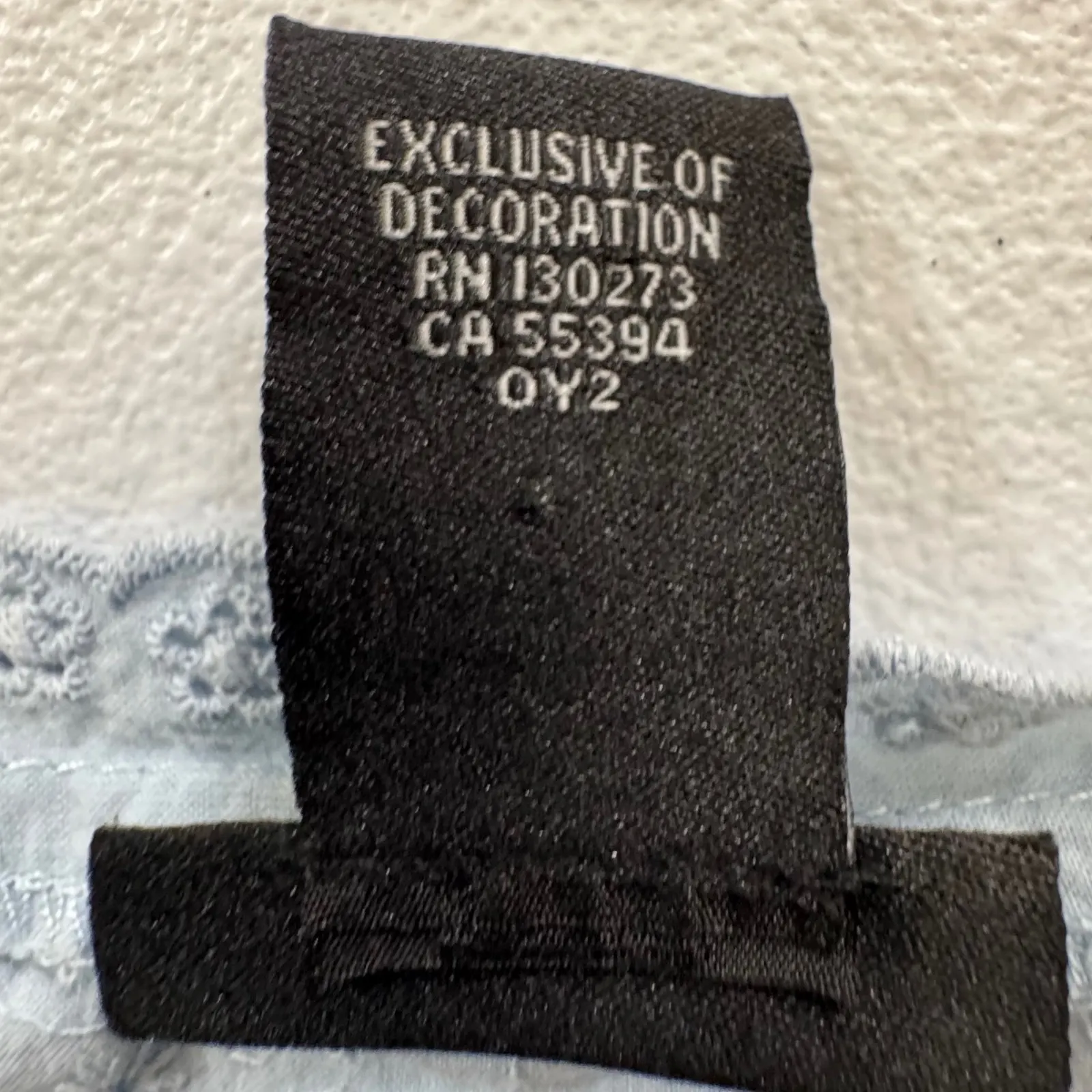 Y2k Wrangler Retro Light Blue Eyelet‎ Square Neck crochet Top L bohoo farycore - Image 3