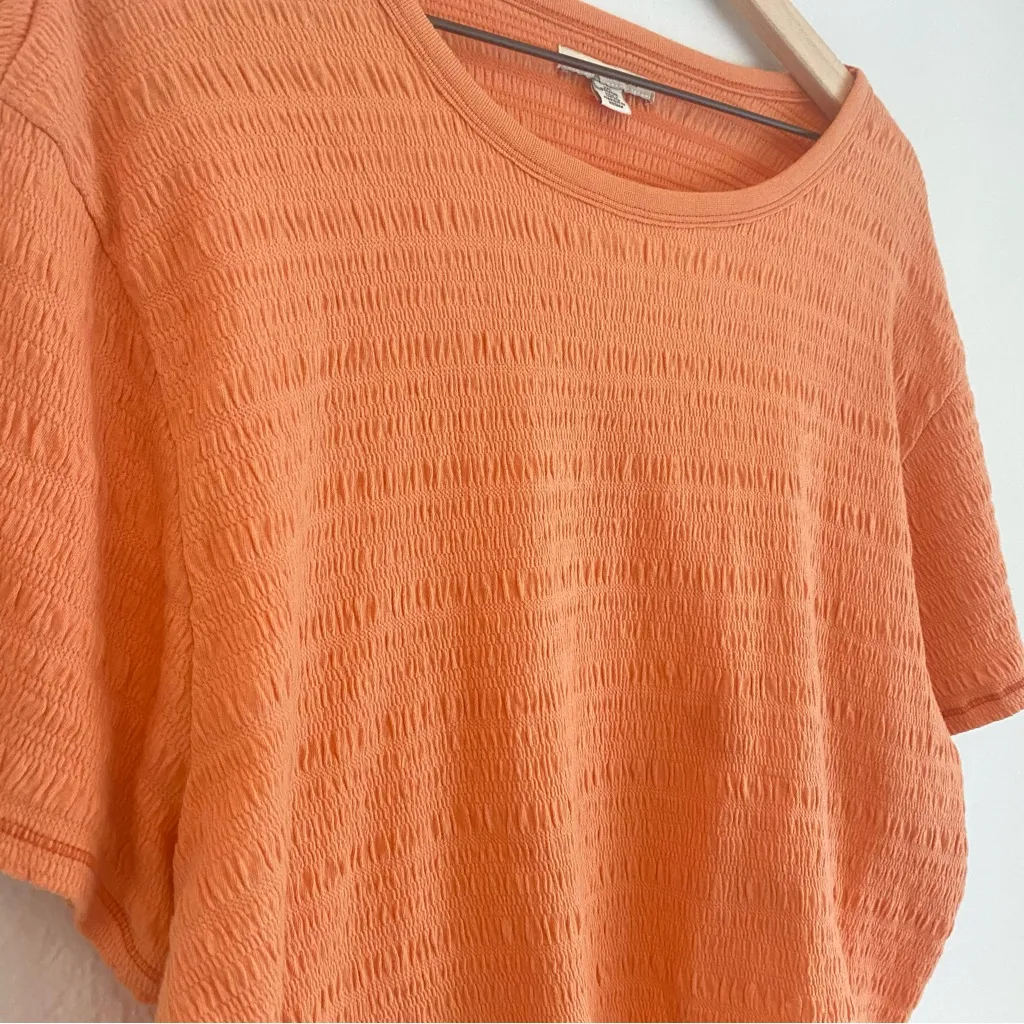 American Eagle Outfitters Orange Boxy Crew Neck Tee‎ - Image 2