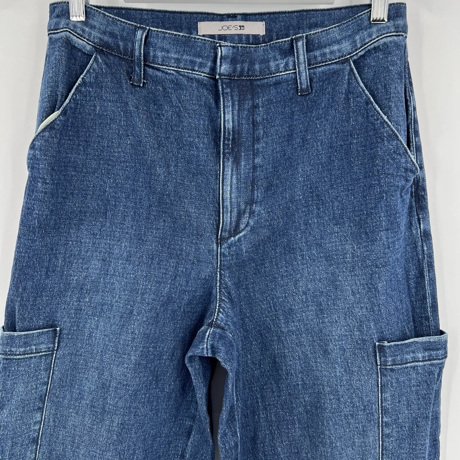 Joes Jeans Dalia Cargo Wide Leg Women's Size 30 Dark Wash Blue Denim High Rise - Image 4