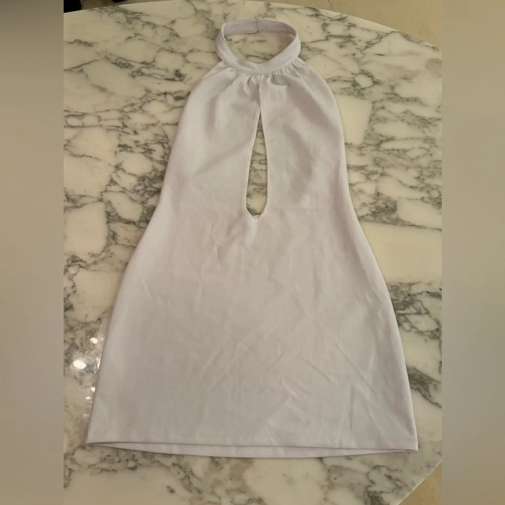 NWOT O’Dolly Dearest Jade White Cutout Halter Mini Dress M Party Club After Prom Size M - Image 9