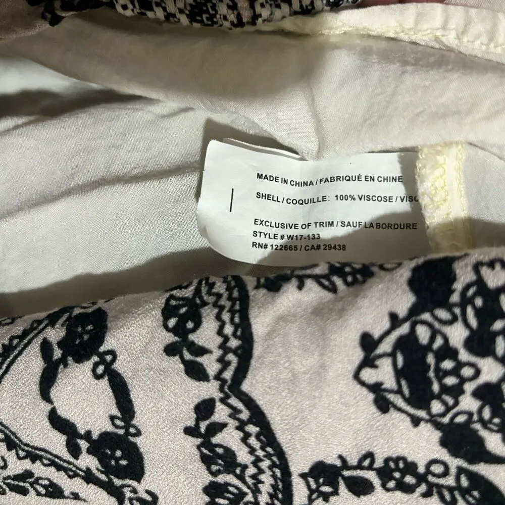 Anama Anthropologie Tunic Top Womens Medium Multicolor Paisley Boho Blouse - Image 7