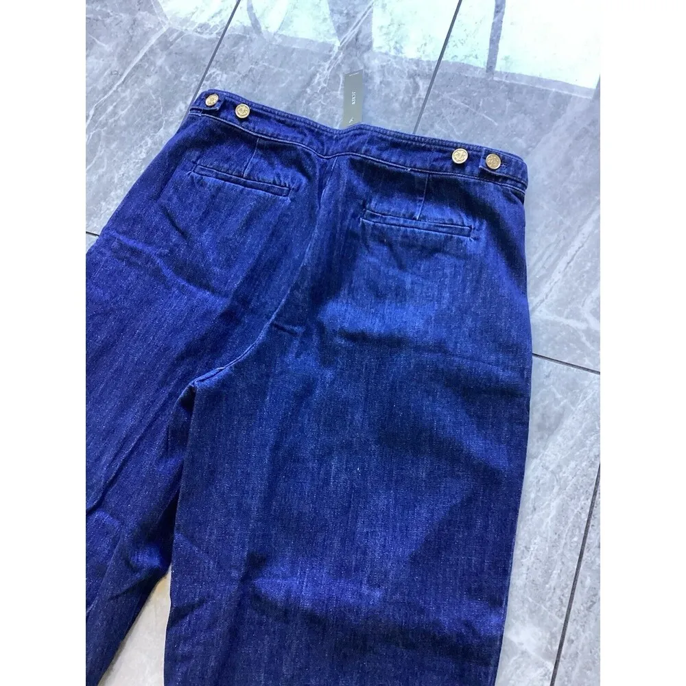 J. Crew 1984 Mack Tapered Jeans Pleats High Rise Cotton 30 - Image 5