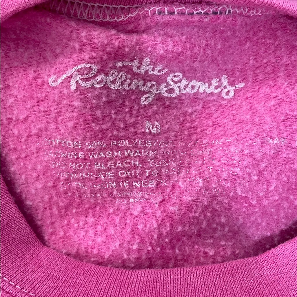 The Rolling Stones Pink Tie Dye Sweatshirt - Image 3