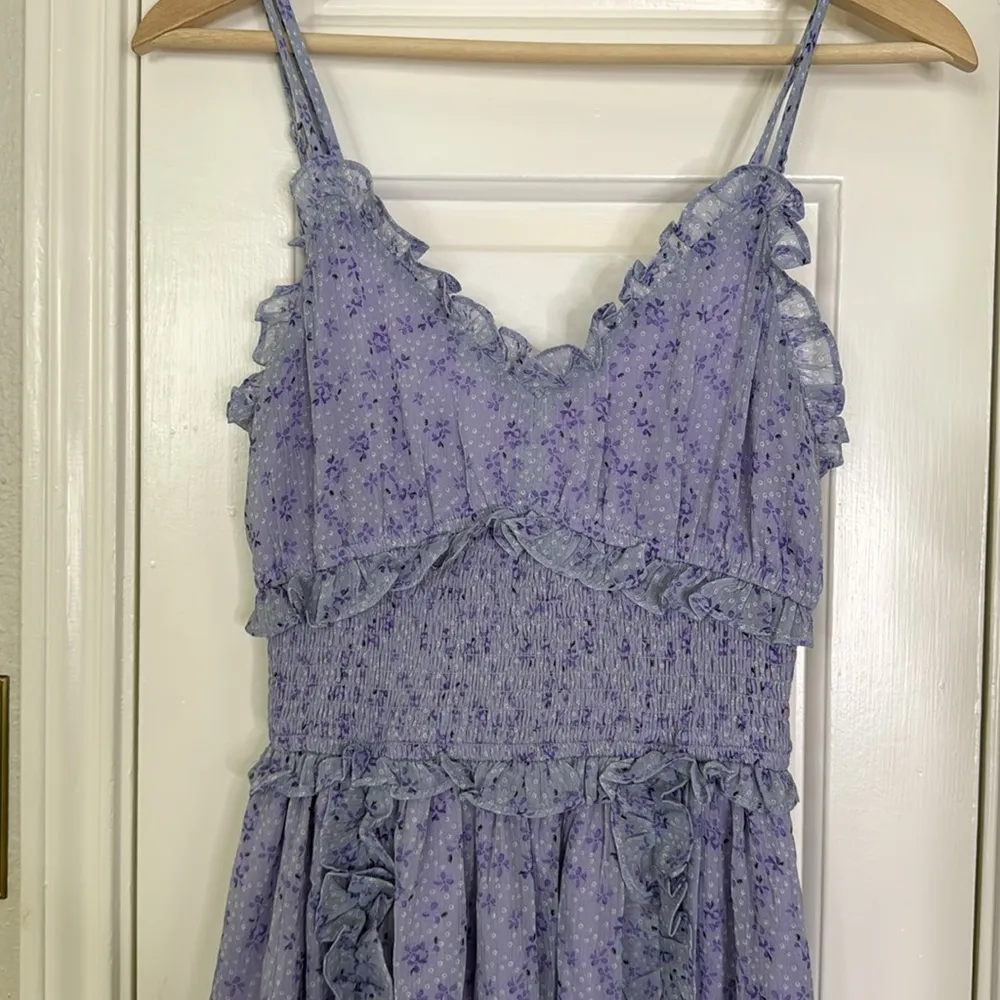 Elliatt Victorian lilac floral ruffle maxi dress - Image 6