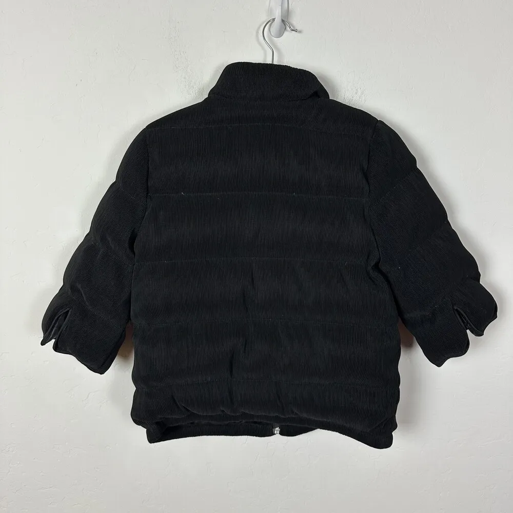 Masaki Matsuka Black Zip Ribbed Texture Jacket Womens Size Large - Image 13