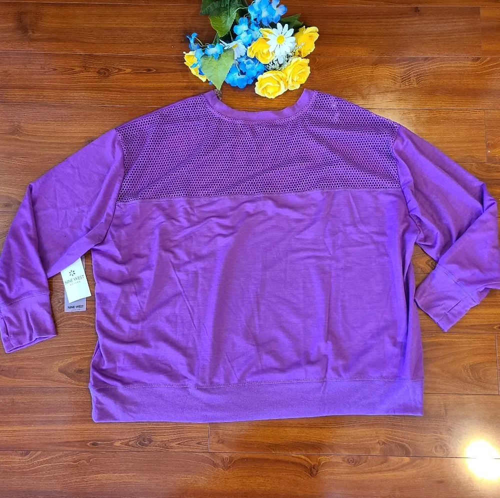 Nine West Active Purple Top Size 3X - Image 3