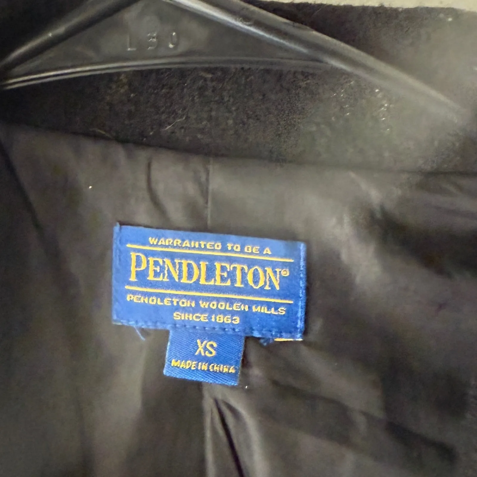 Pendleton Wool Coat Jacket Womens‎ XS Black Classic Career Blazer Twee - Image 3
