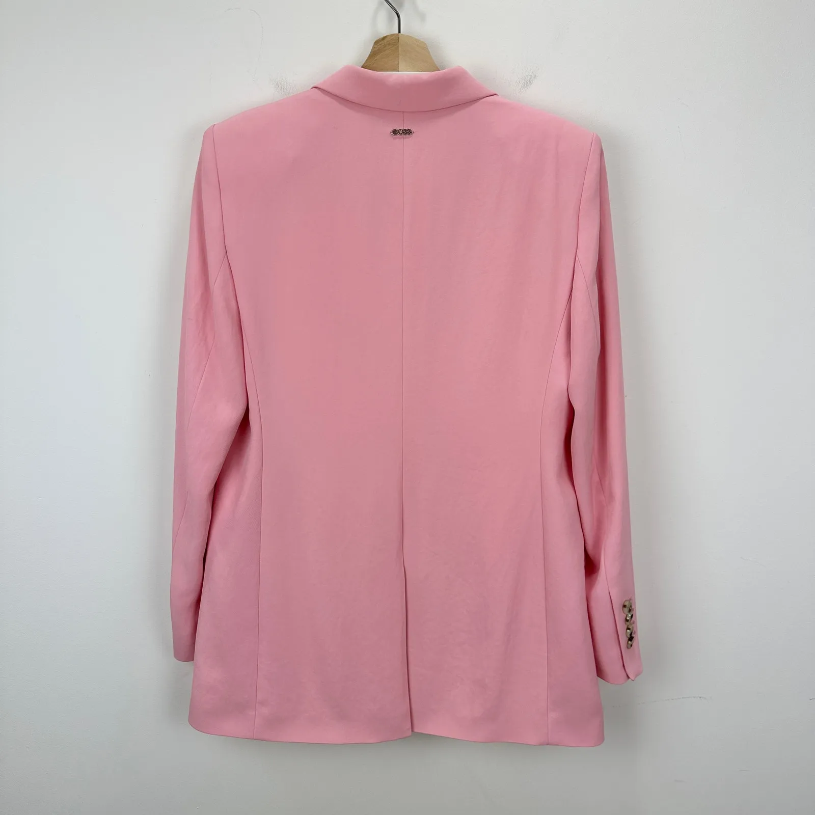 BOSS Jatera Double Breasted Blazer Jacket Pink Dahlia Classic Office US 6 NWT - Image 11