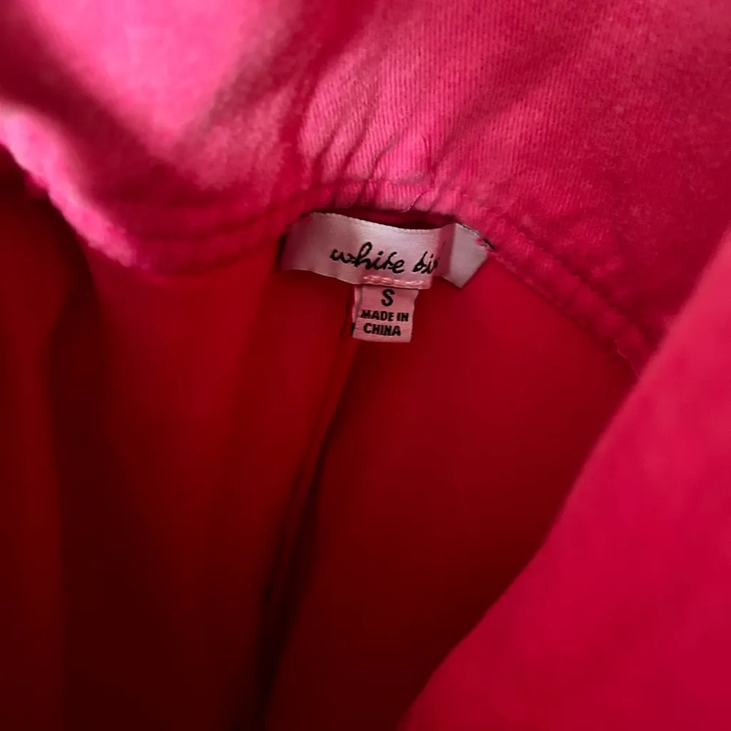 Hot Pink Washed Skortall With Shorts‎ White Birch small - Image 3