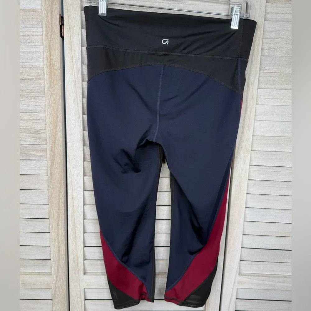 GAP (Fit) Eclipse Cropped Colorblock Leggings Multi-Medium - Image 2