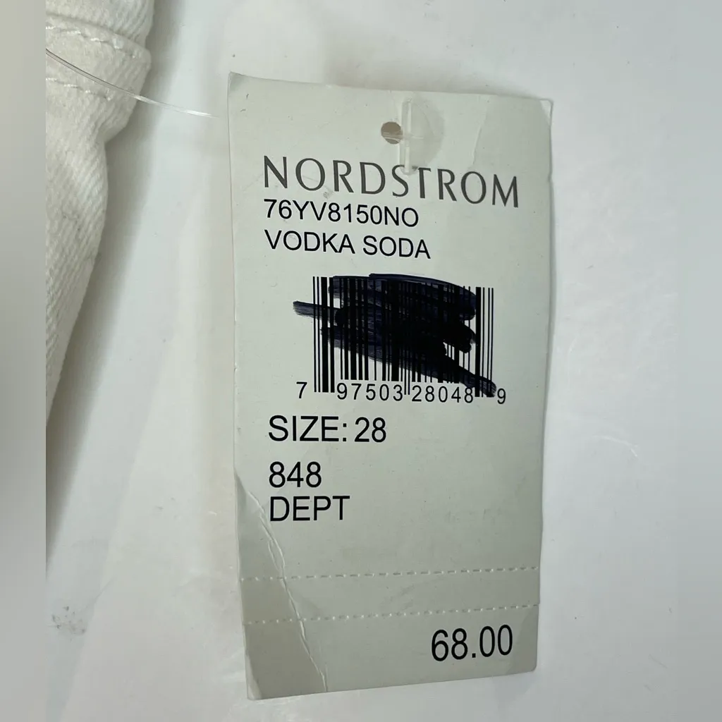 BLANKNYC NWT The‎ Fulton Boyfriend Distressed Denim Roll Up Short White Size 28 - Image 16