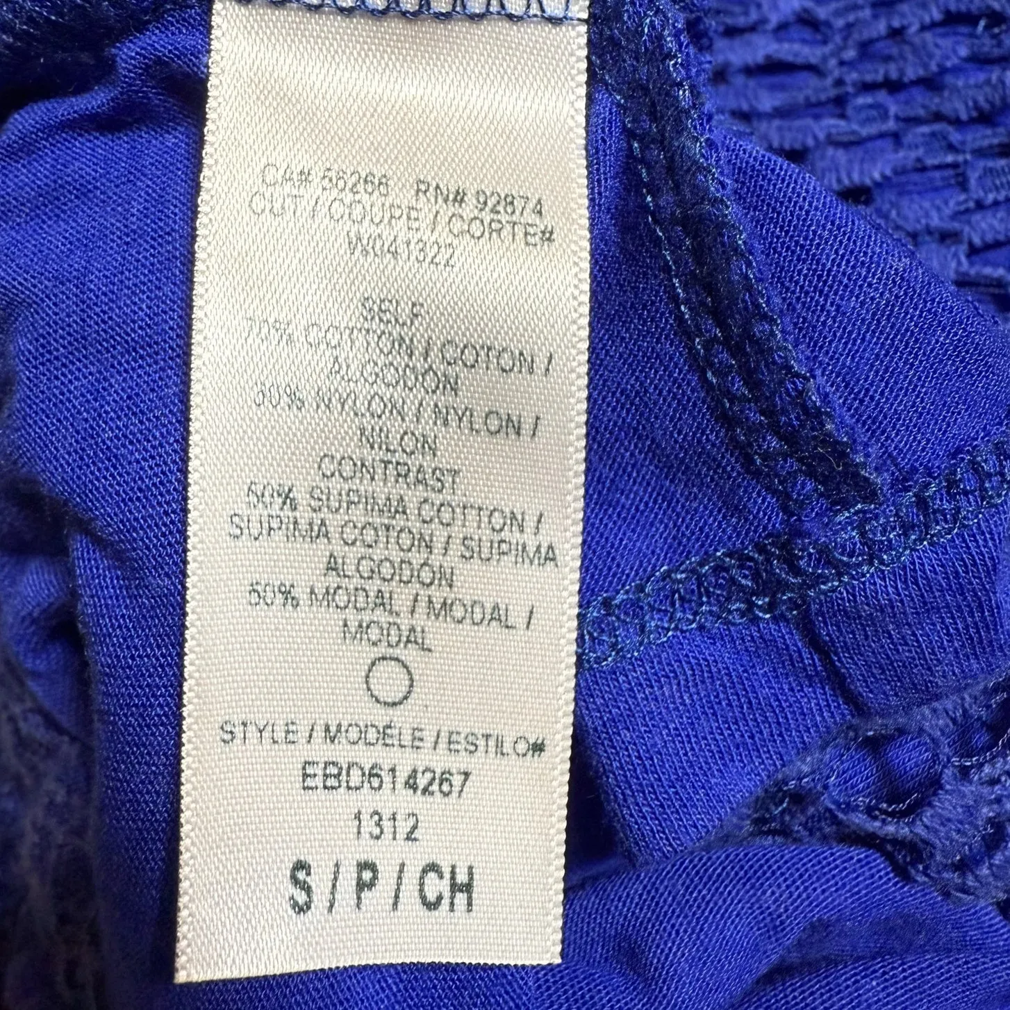 Ella Moss Crochet Shorts Eyelet Mid-Rise Shorts Pockets Womens Sz Small Blue - Image 5