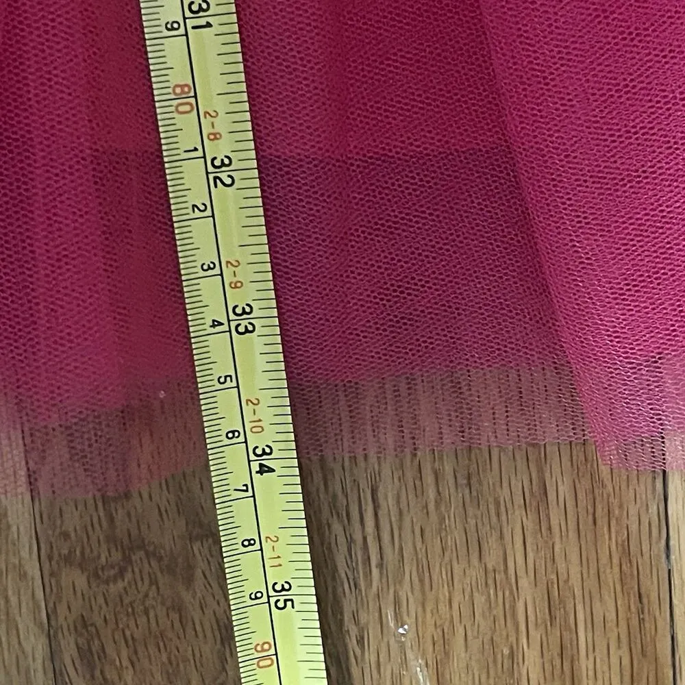 ML MONIQUE LHUILLIER  Azalea Tulle Mini Dress Size‎ 12 Pink NEW Party Ruffle GNO - Image 14