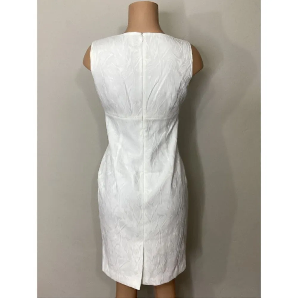 New. Kasper empire waist white dress. Size 6. Retail $99 - Image 4