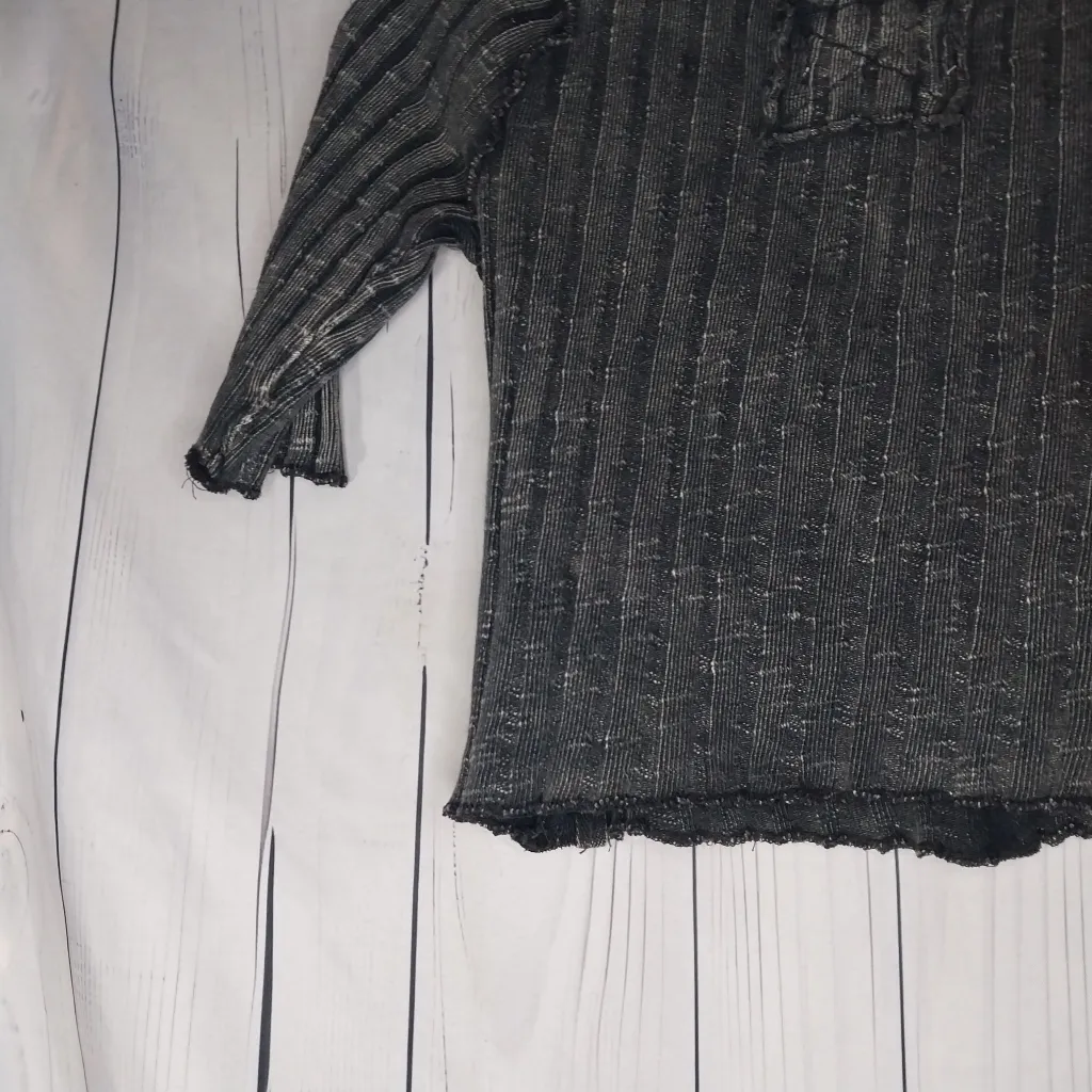 We The Free Meant to Be Ribbed Knit Short Sleeve Cropped Top Cotton Size S - Image 8