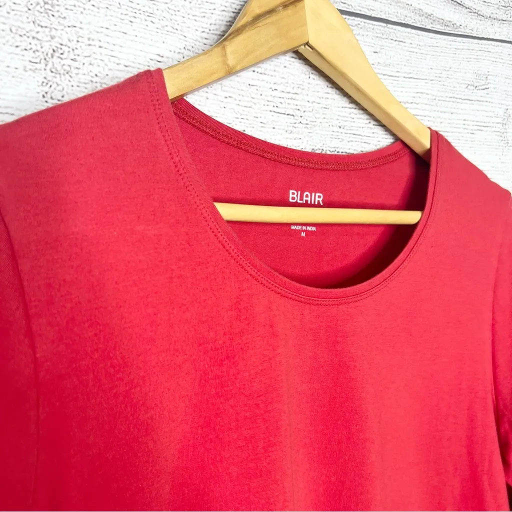 Blair Vibrant Red 3/4 Sleeve Casual T-Shirt Top Size Medium Valentine’s Day - Image 4