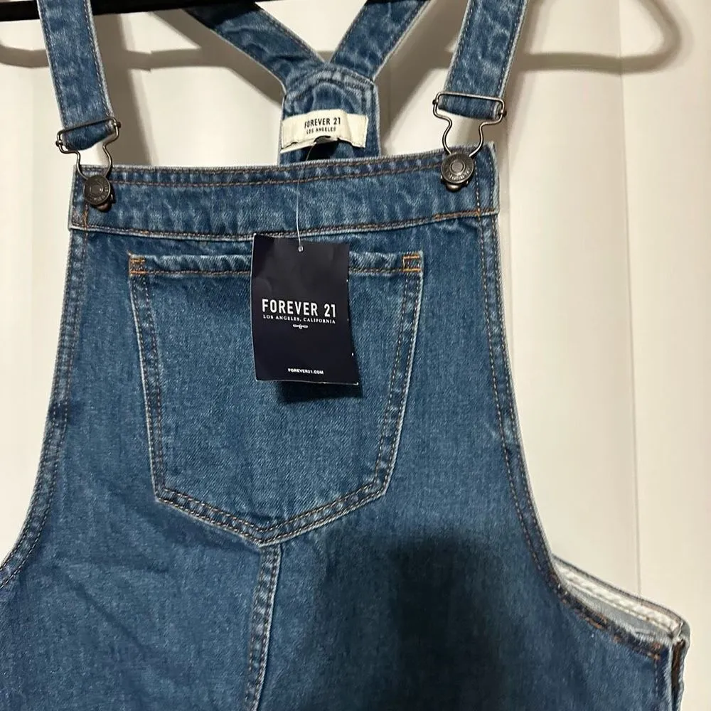 Forever 21 denim jean overall skirt - Image 6