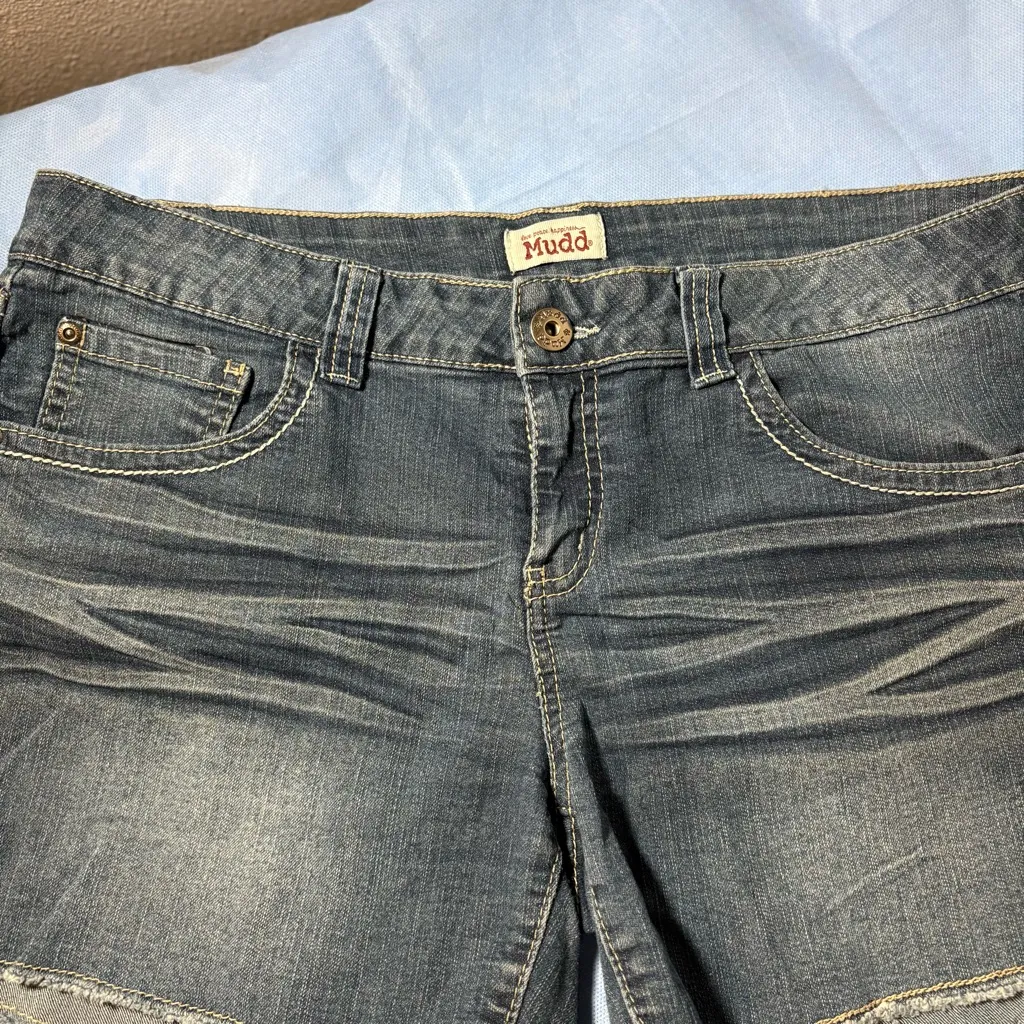 Mudd Women's Jean Shorts - Classic Blue - Image 7