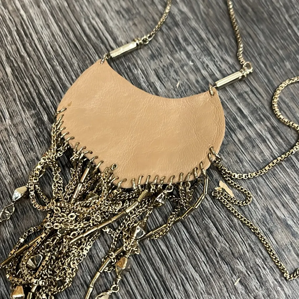 Stella & Dot Analena Pendant Sparkle Fringe Necklace – Gold Adjustable - Image 8