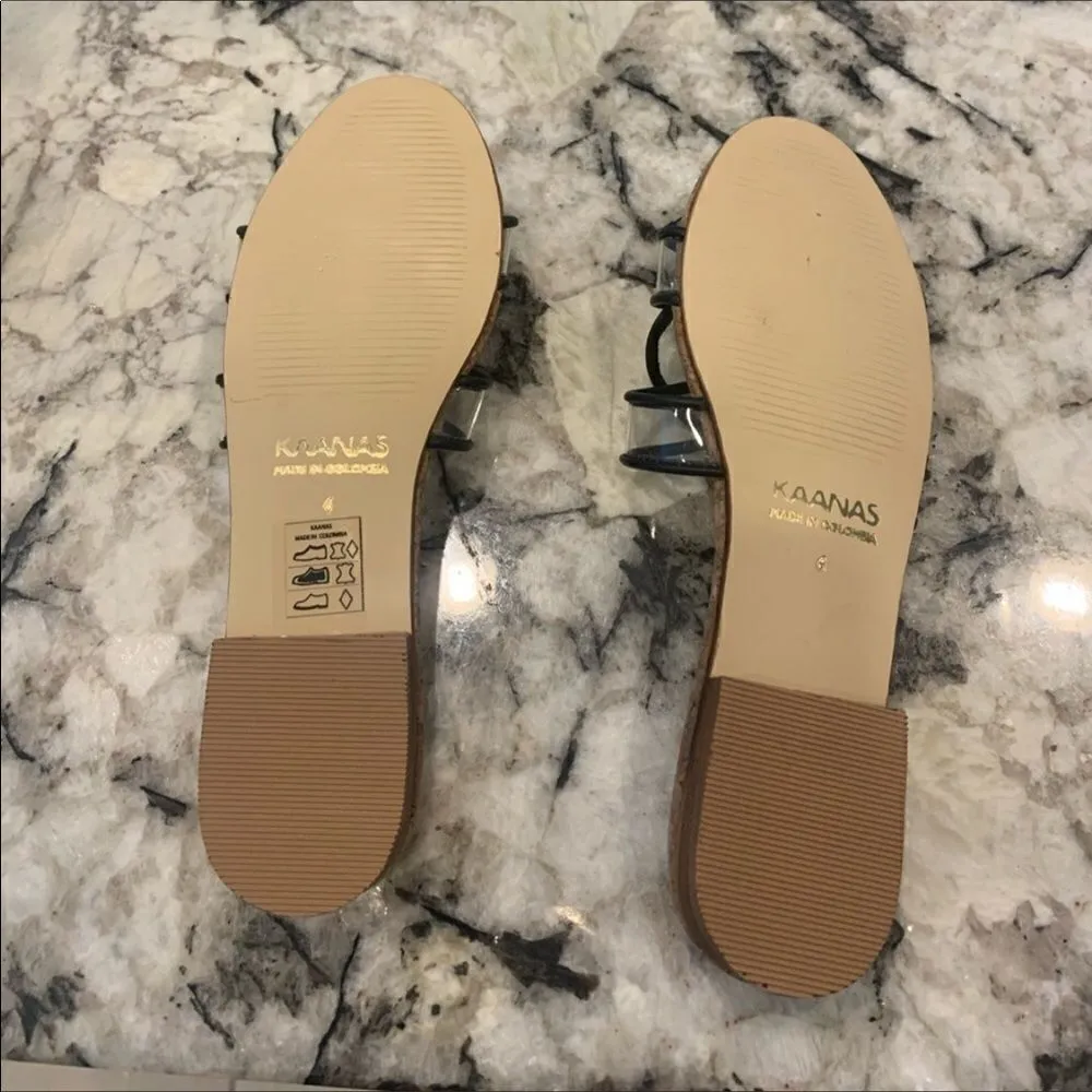 Kaanas Santorini Infinity Sandal Black Size 6 NWT - Image 2