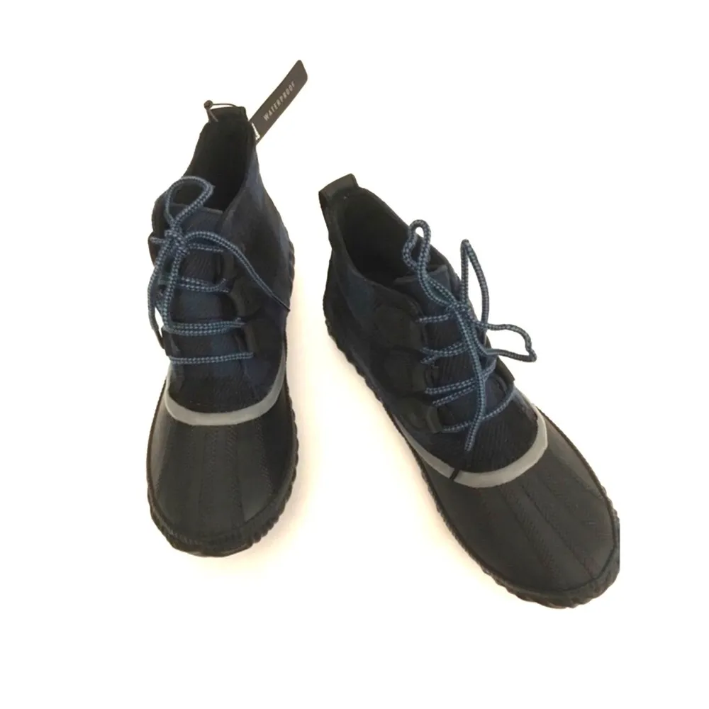 Sorel TealBlack Gingham Plaid Out N About Plus Lug Sole Waterproof Booti… - Image 8