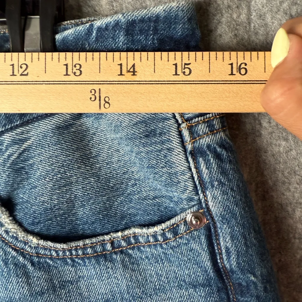 Good American Women Size‎ 4 Good vintage distressed high waisted straight jeans - Image 3