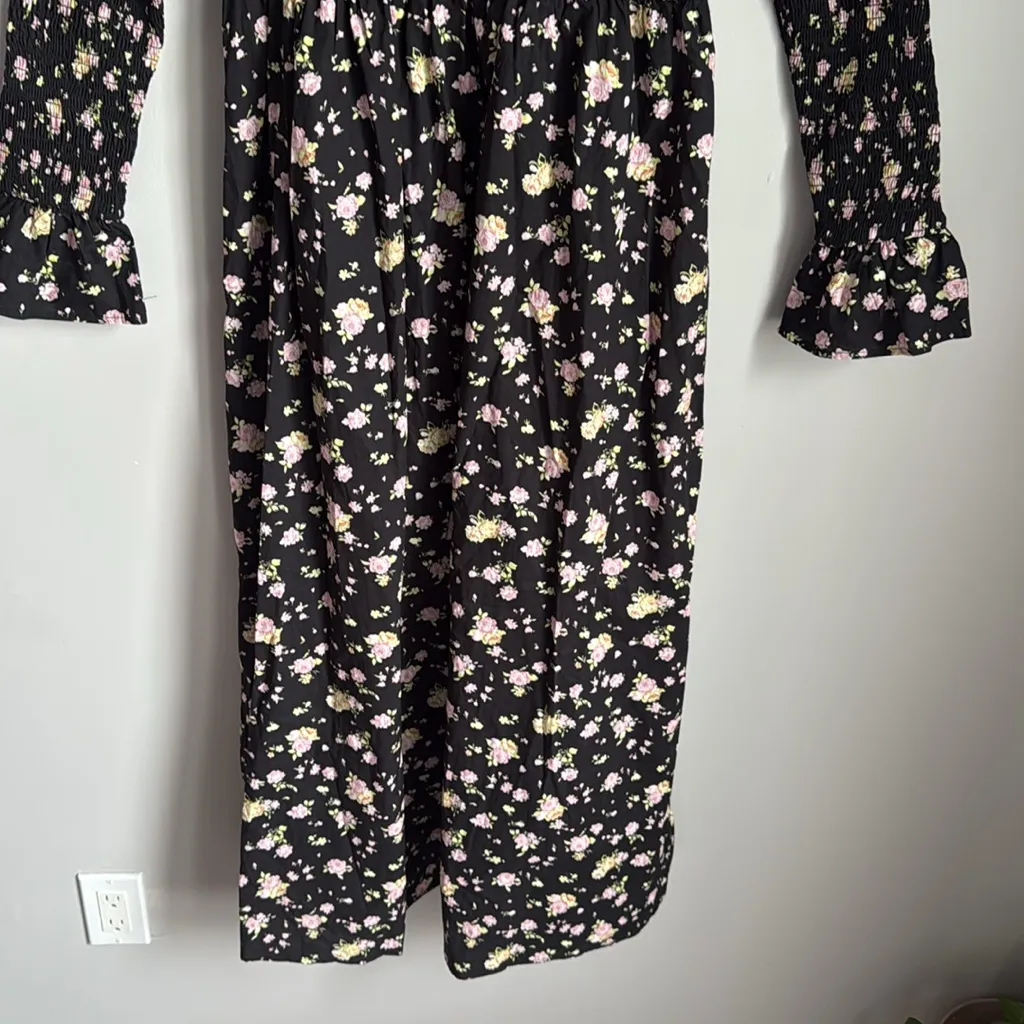 PETAL & PUP MAIREAD MAXI DRESS - BLACK FLORAL LARGE - Image 7