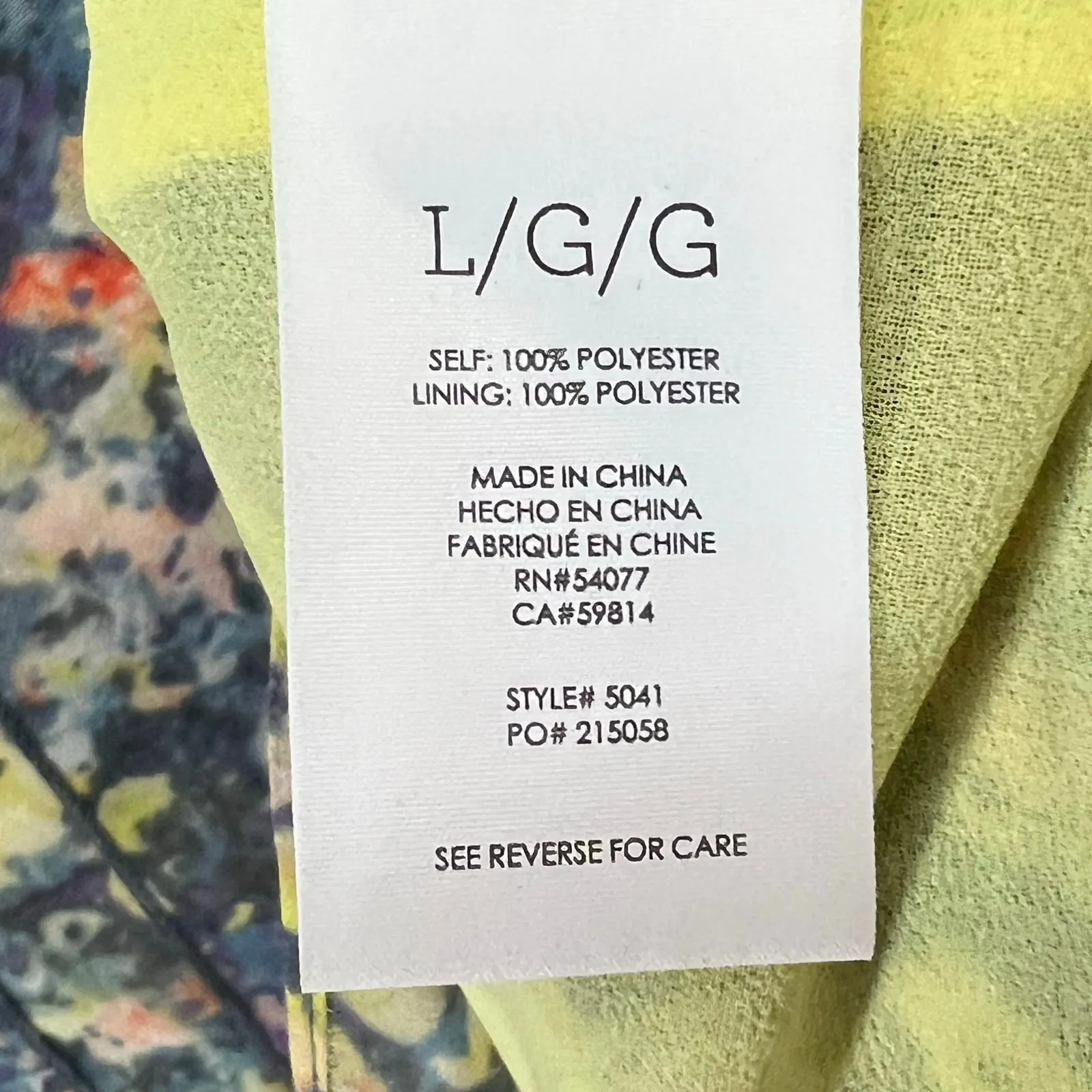 Cabi Positano Layered Tank Top Womens L Blue Yellow Floral Chiffon Feminine Boho - Image 13