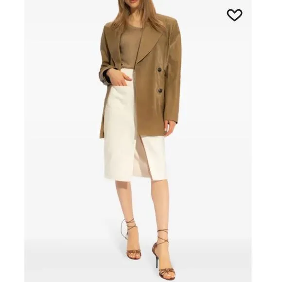 The Mannei Malmo White Denim Pencil‎ Skirt XS Knee Length - Image 3