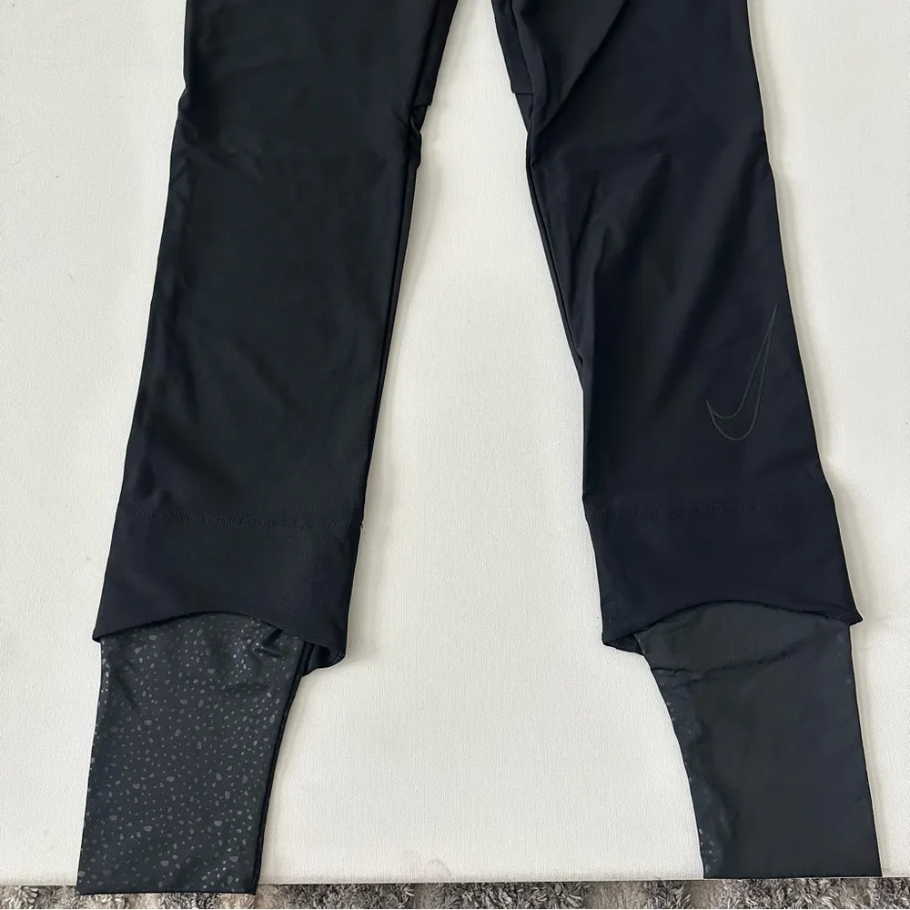 Nike Swim Victory Luxe Leggings Black Women Size L - Image 9